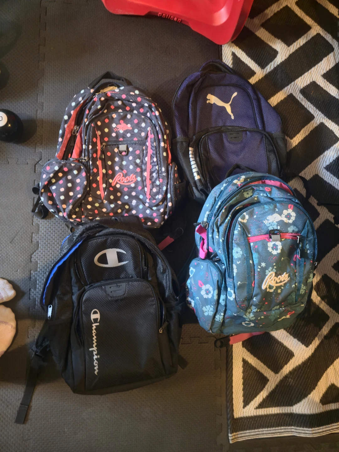 Champion and Roots Backpacks