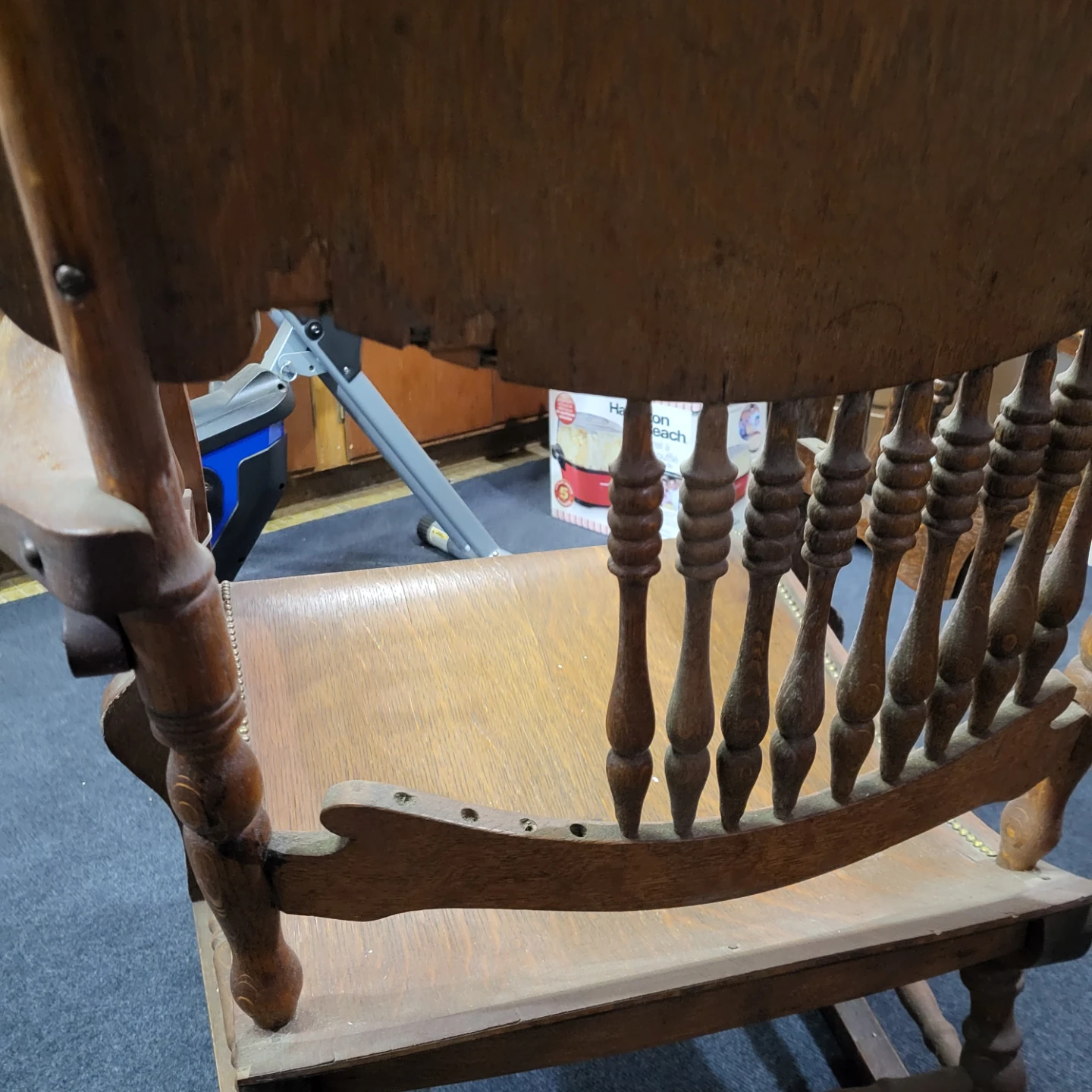 Antique Wooden Rocking Chair - photo 3