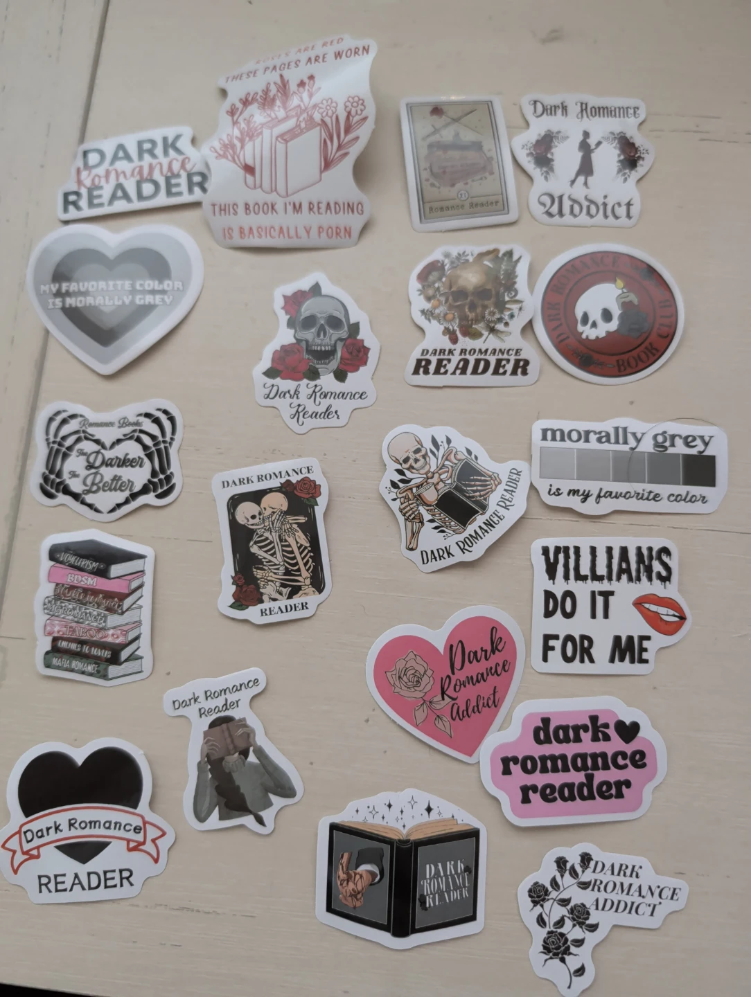 Dark Romance Reader Stickers - Multiple Designs