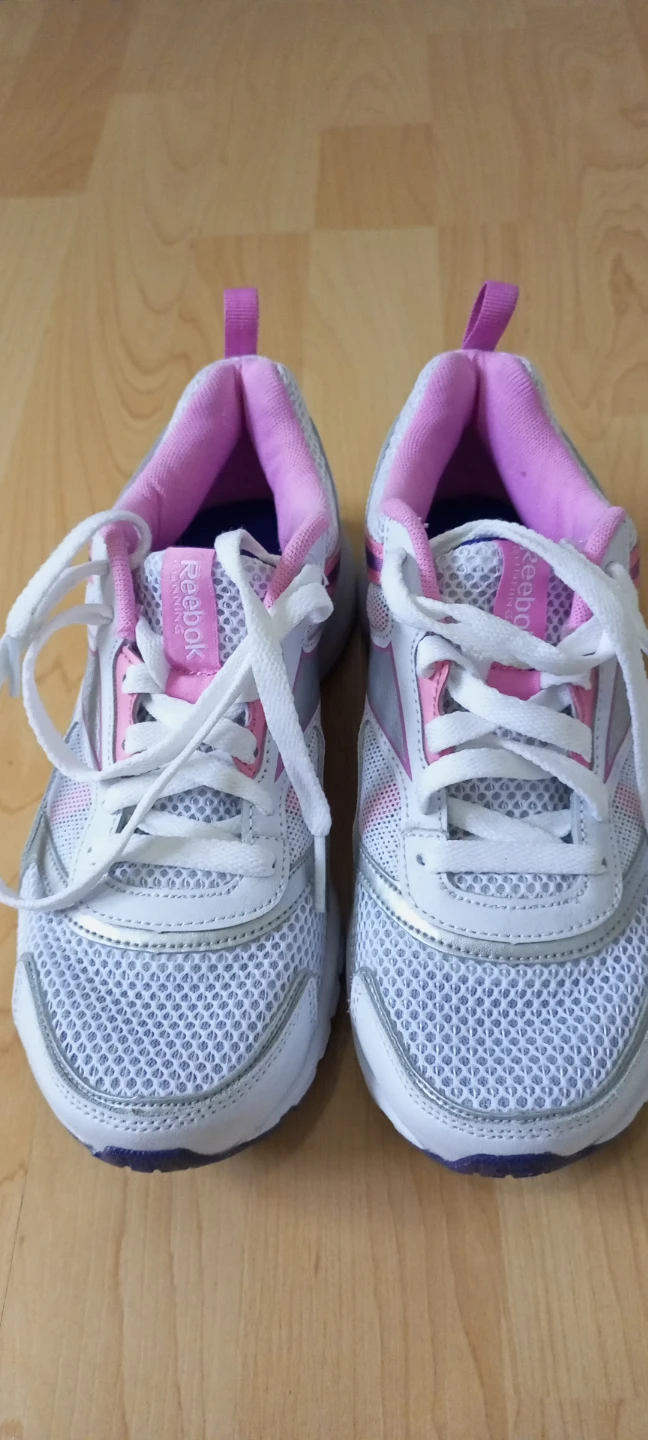 Reebok White & Pink Running Shoes - photo 3