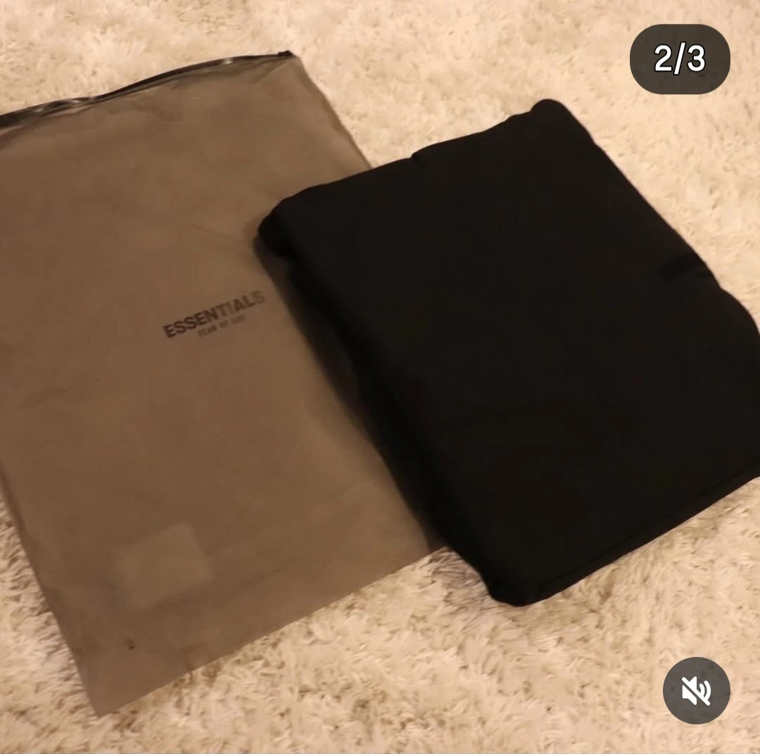 Fear of God Essentials Black Hoodie - photo 2
