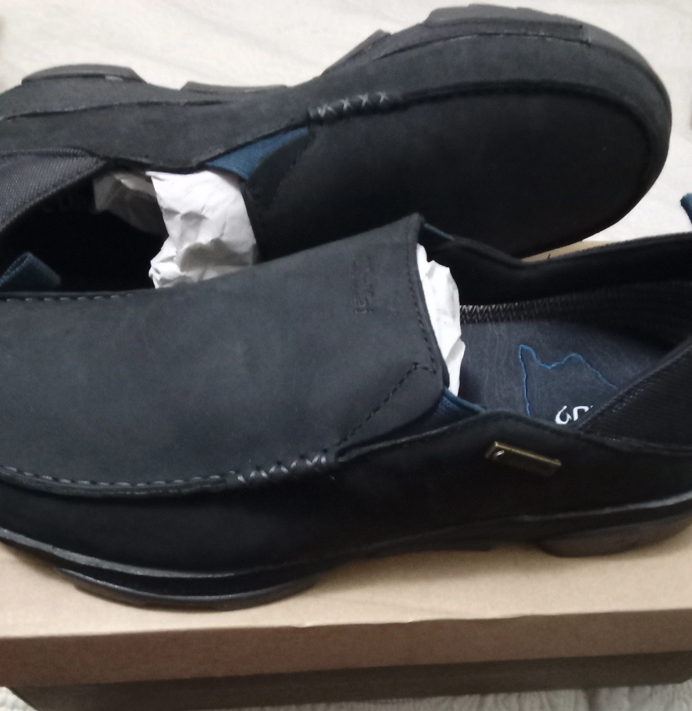 Black Clarks Loafers