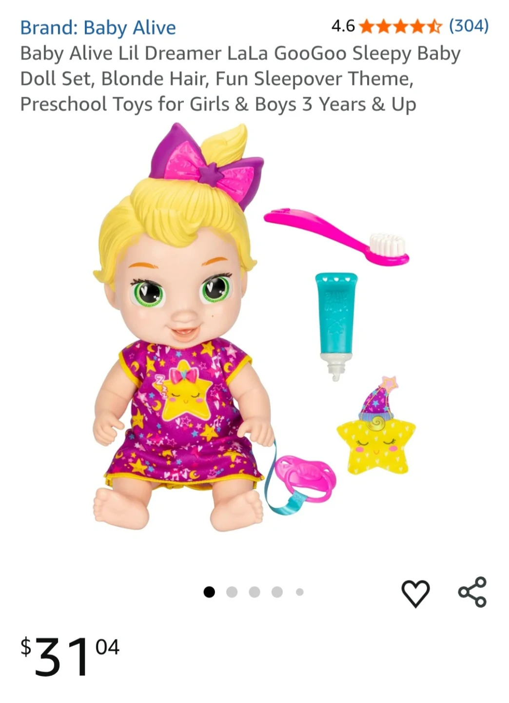 Baby Alive Lil Dreamer Lala GooGoo Sleepy Baby Doll - photo 5