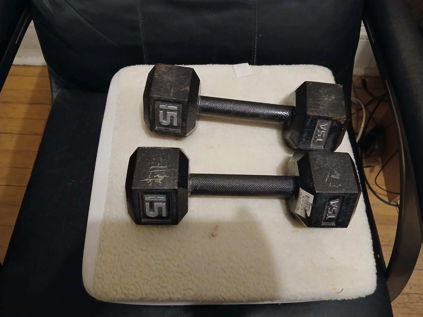 Pair of 15lb Dumbbells