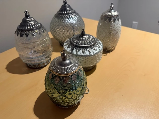 Set of 5 Decorative LED Hanging Lanterns - photo 3