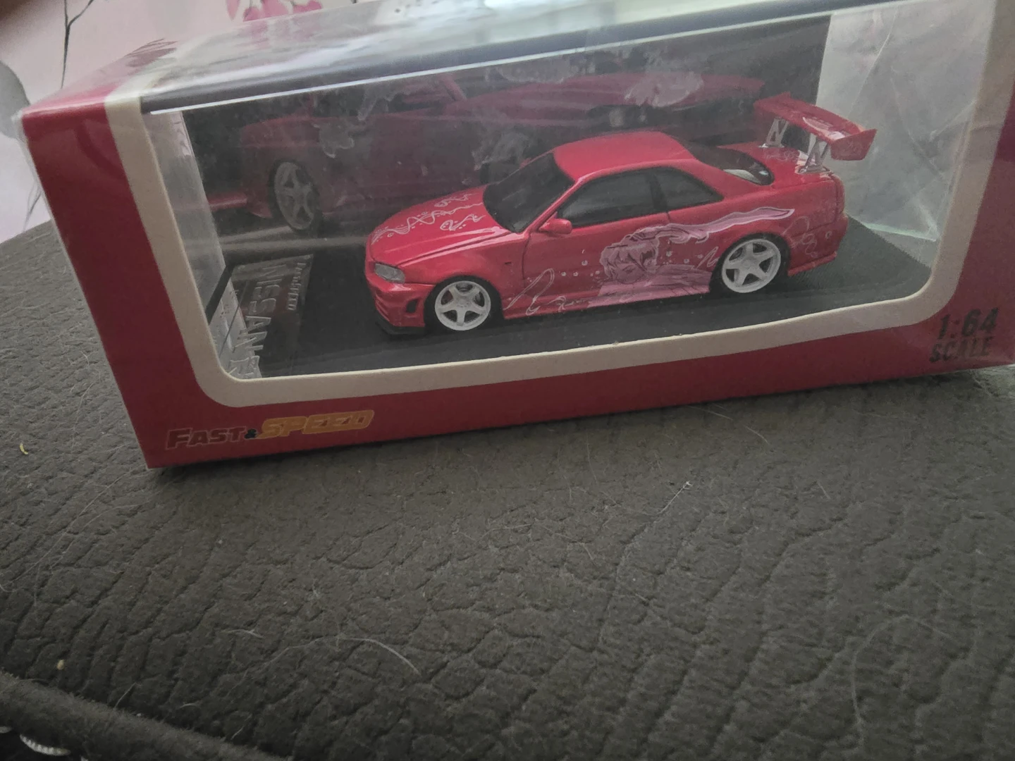 Fast & Speed 1:64 Scale Red Nissan Diecast Car - photo 3