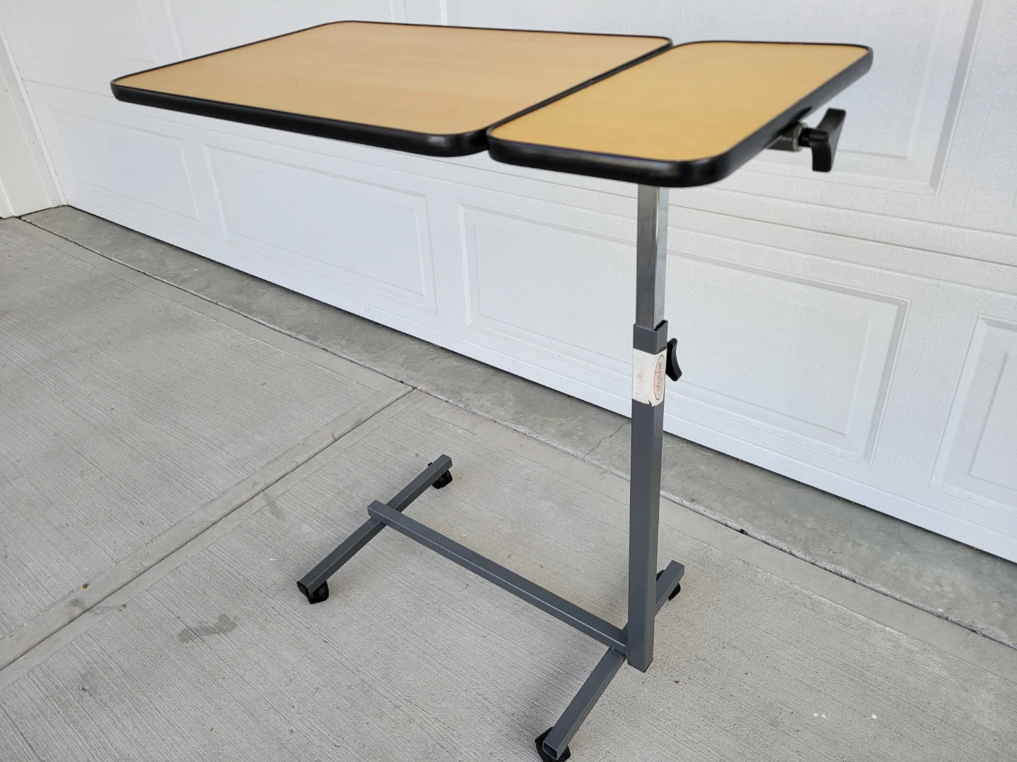 Adjustable Height Over Bed Table. Excellent Condition.