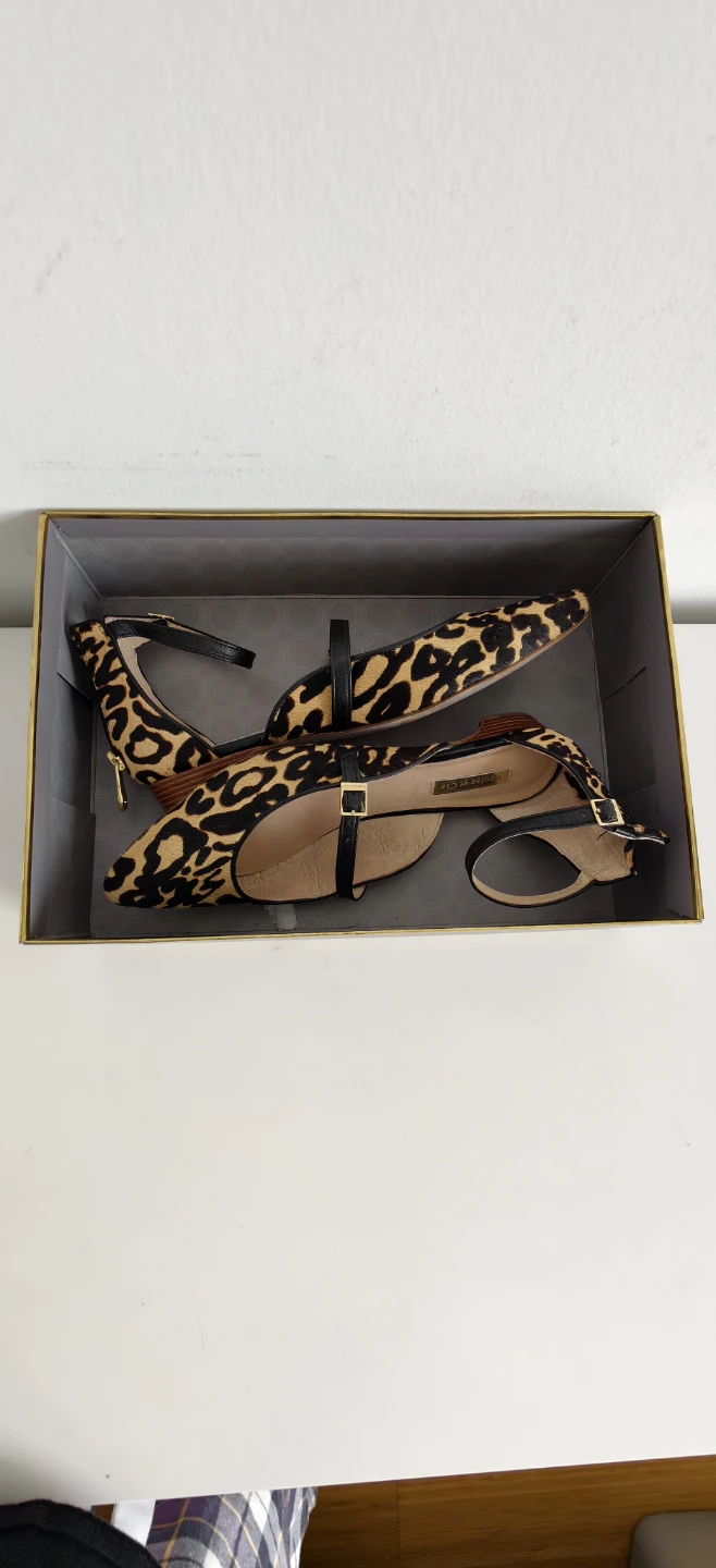 Louise et Cie Leopard Print Ankle Strap Flats - photo 2