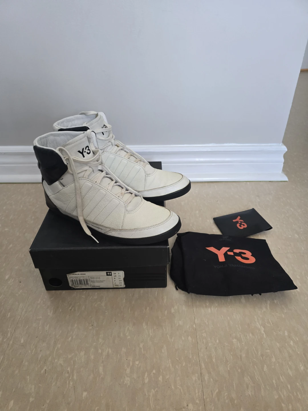 Y-3 Yohji Yamamoto High Top Sneakers