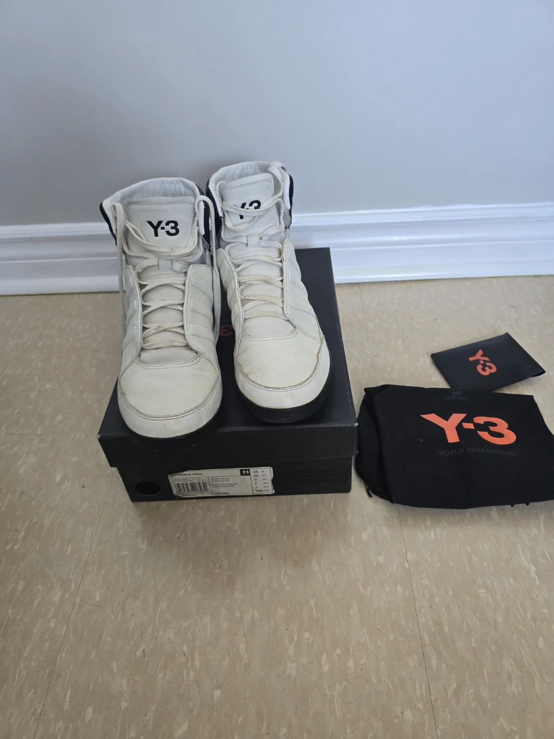 Y-3 Yohji Yamamoto High Top Sneakers - photo 2