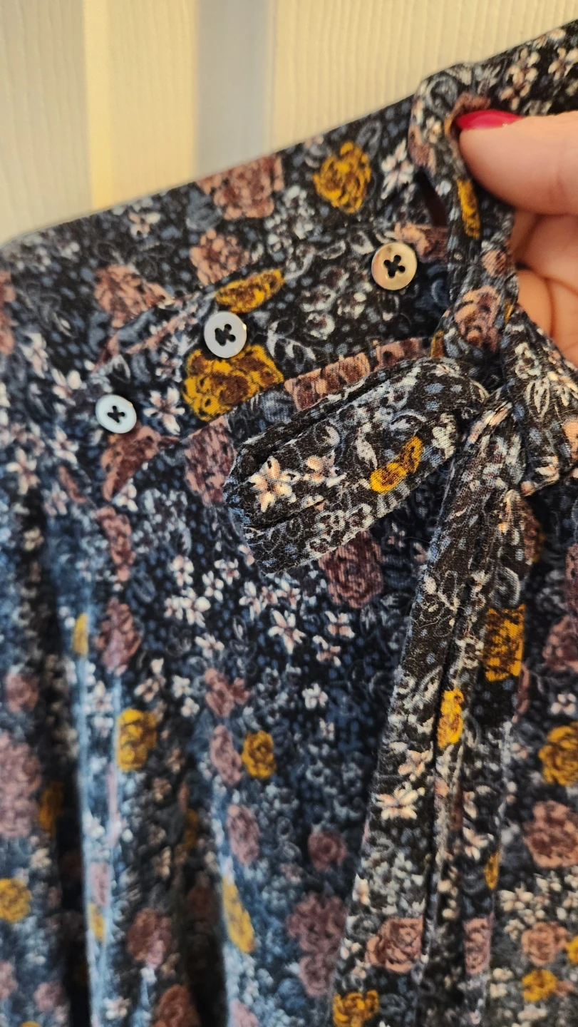 Floral Print Long Sleeve Top - Size M - photo 2