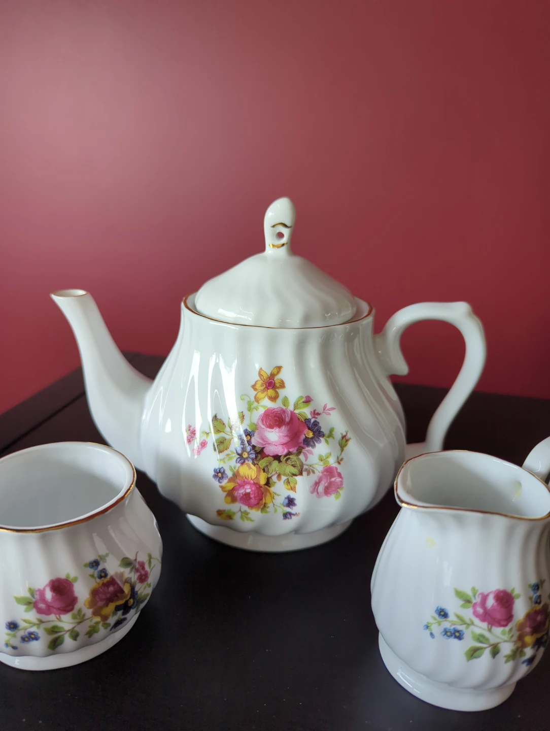 Royal Oak White Porcelain Tea Set - photo 2