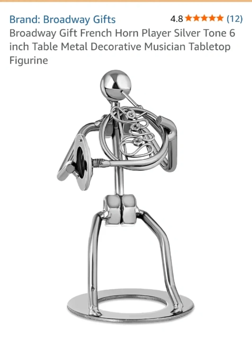 Broadway Gifts French Horn Player Figurine - photo 3