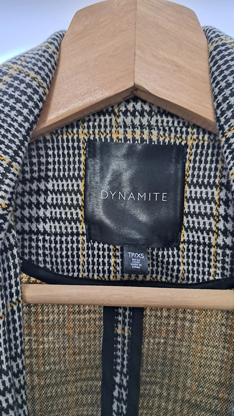 Dynamite Plaid Blazer TP/XS - photo 2
