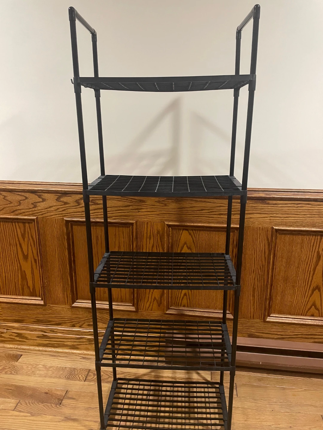 Black 5-Tier plastic Shelf Unit - photo 2