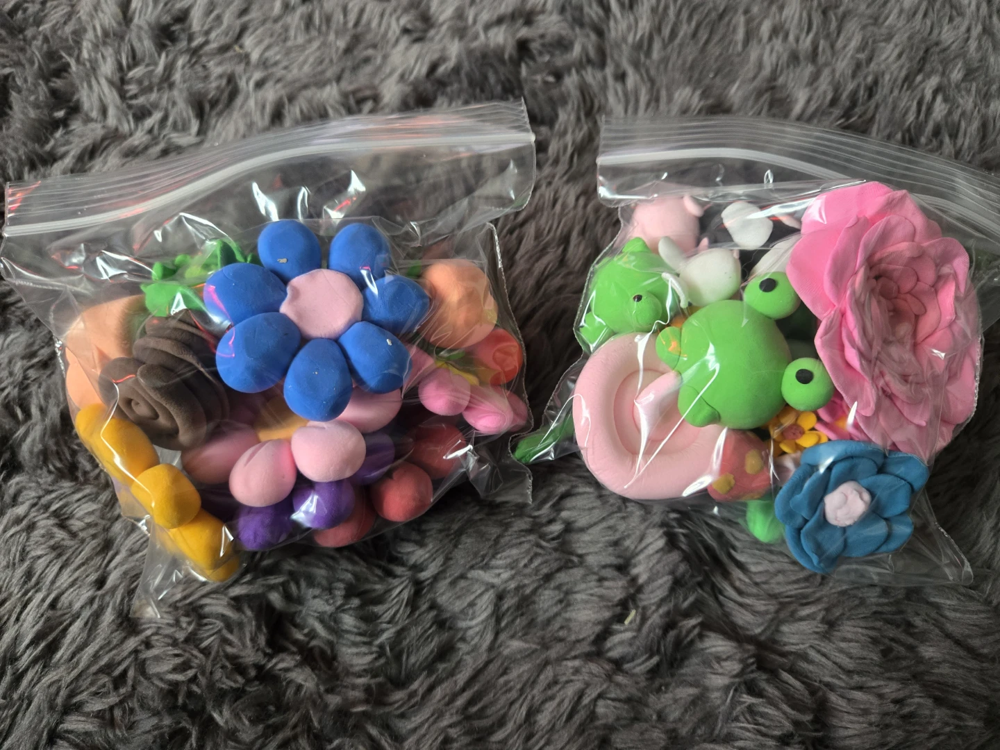 Cute colorful clay figure toys