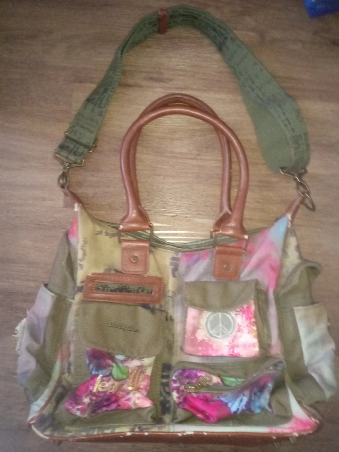 Desigual Canvas Patchwork Shoulder Bag - photo 2