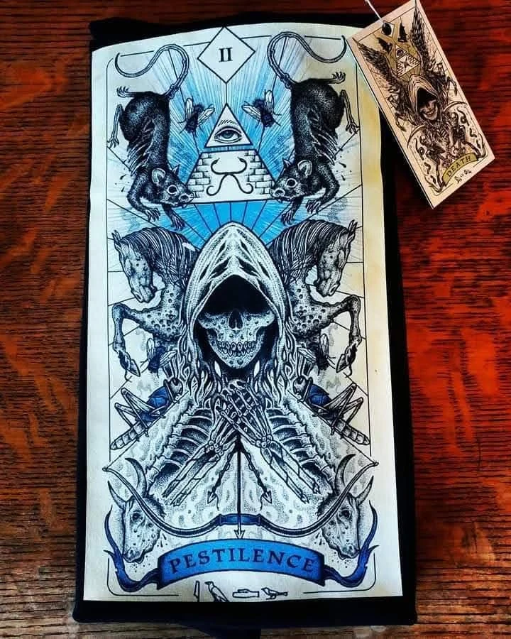 Pestilence Tarot Card Graphic T-Shirt