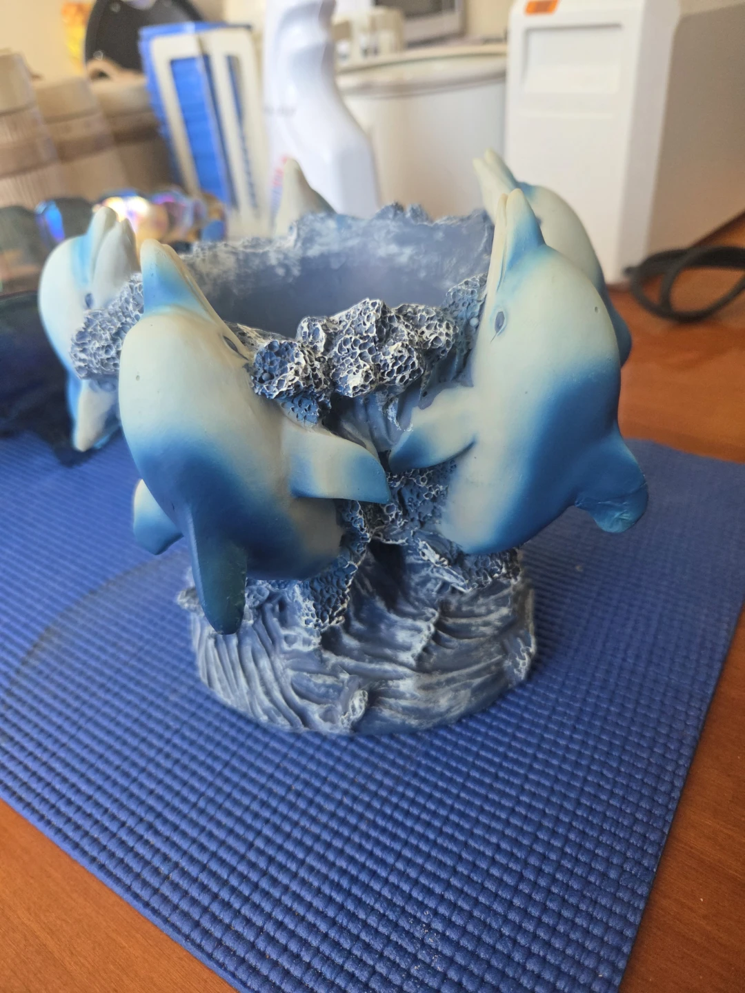 Dolphin Water Feature Planter Pot