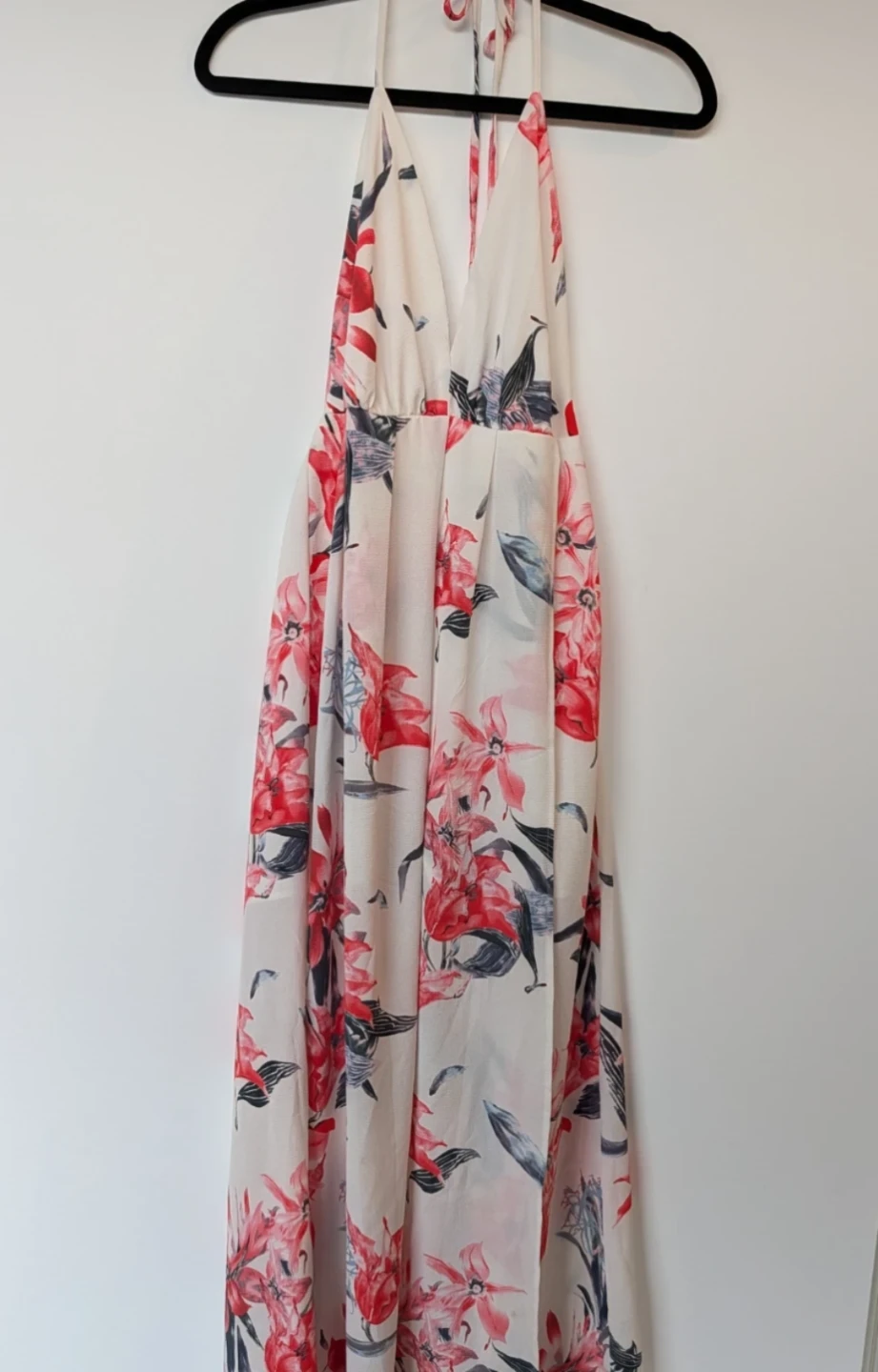 Floral Maxi Dress with Open Back (Small) - photo 3