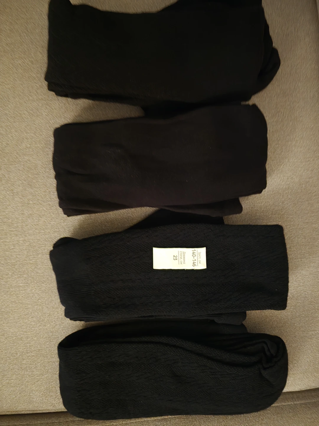 Children's Tights - Black, Size 140-146, 152 - photo 4