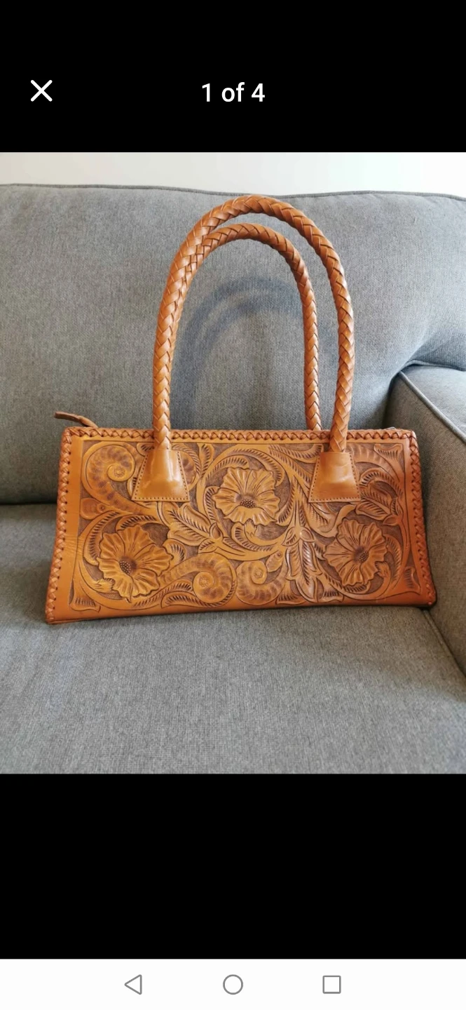 Tooled Leather Handbag