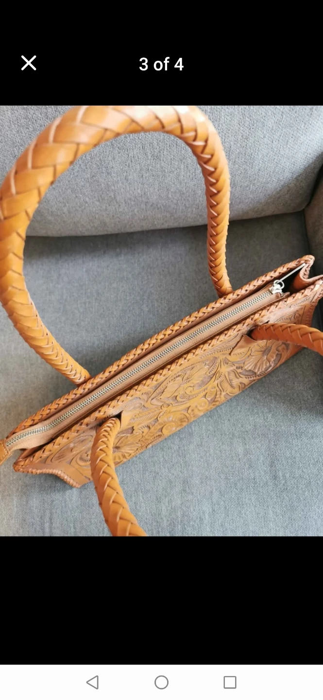 Tooled Leather Handbag - photo 3