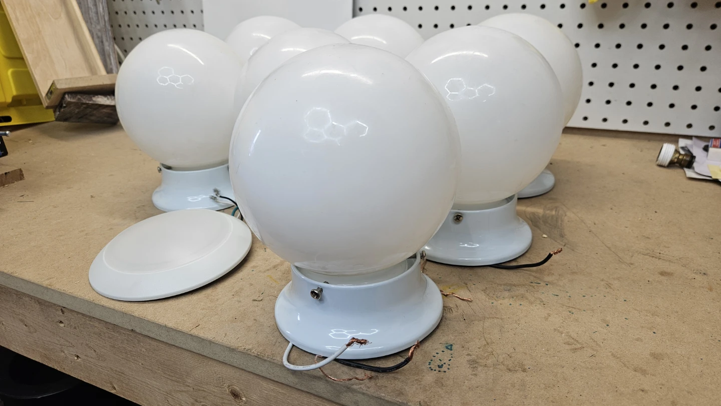 Set of 7 Globe Pendant Lights - photo 2