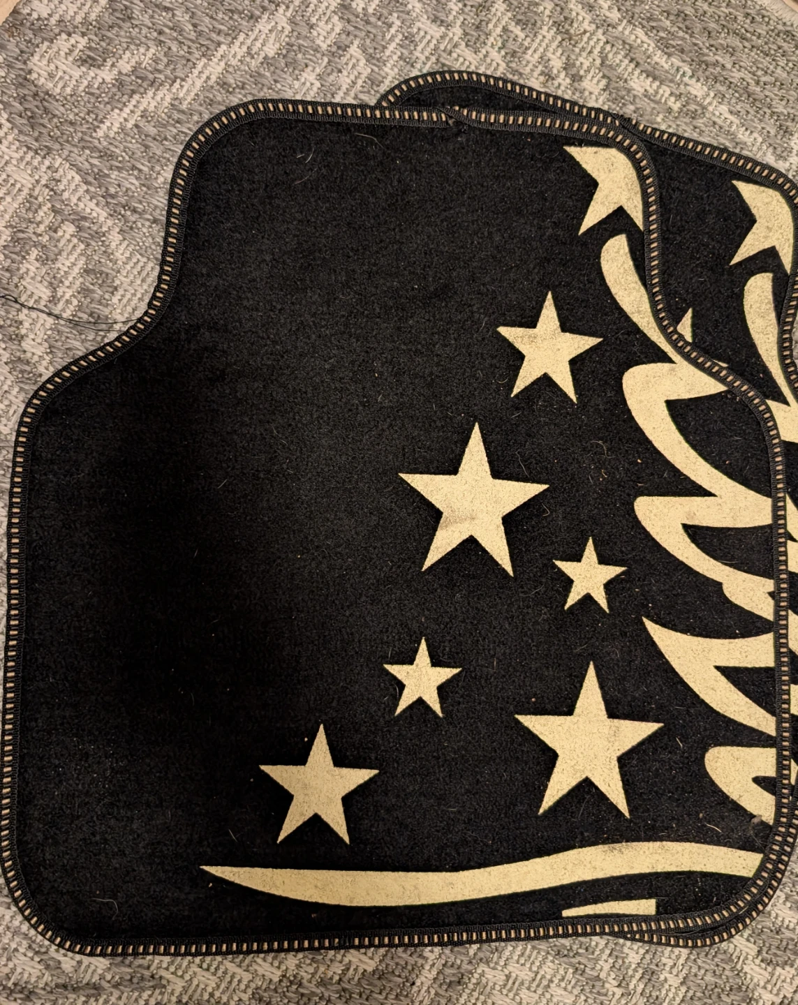 🌱COLINOO Black Car Floor Mats with Stars & Tree Design - photo 2