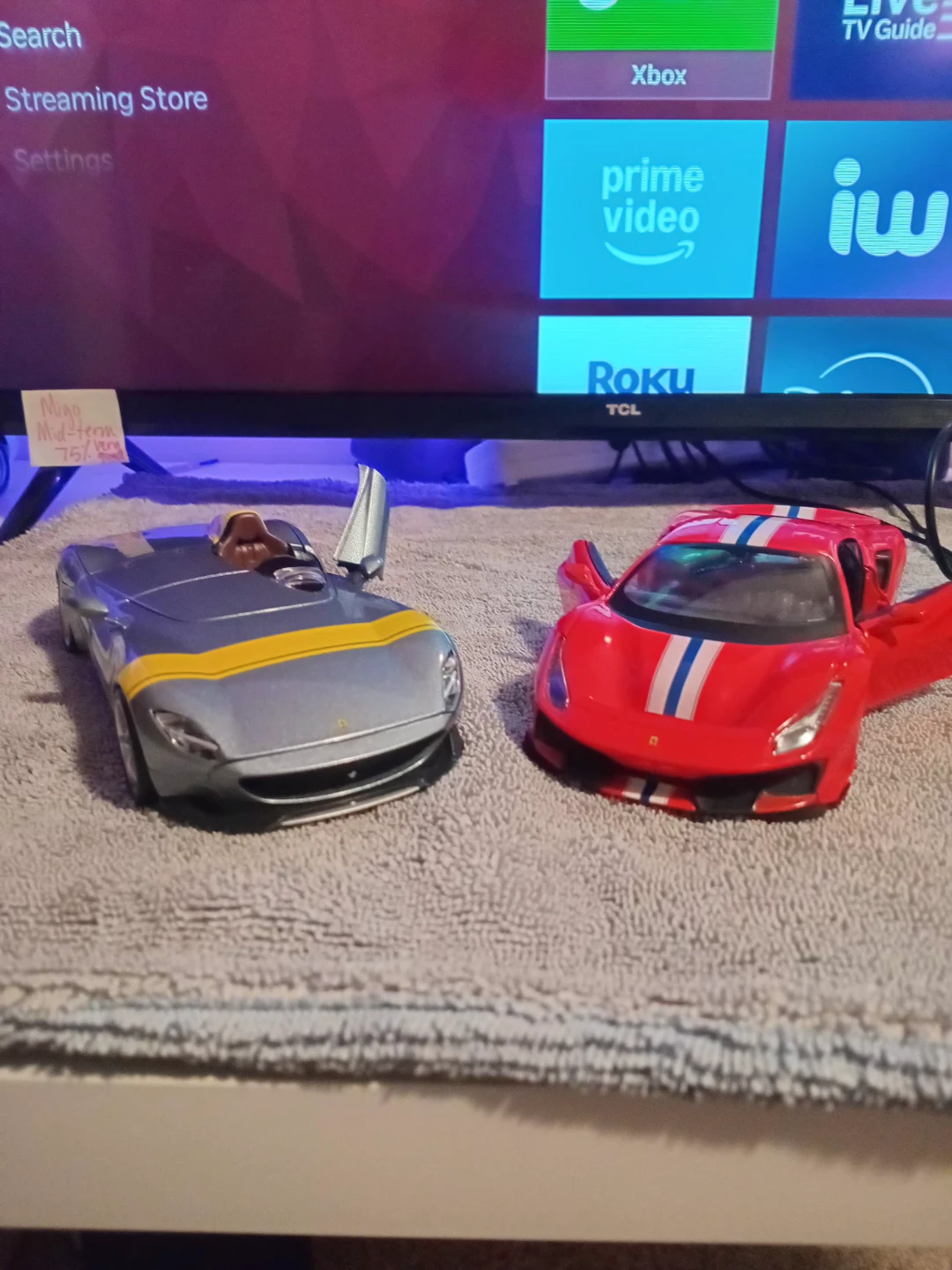 Set of 2 Toy Sports Cars