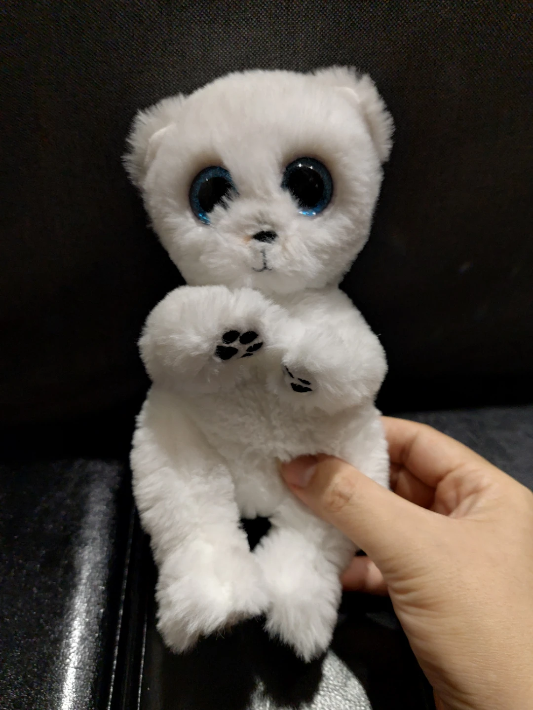 🌱 Set of 4 Beanie Boos Plush Toys - Frog, Polar Bears x2, Cat - photo 2