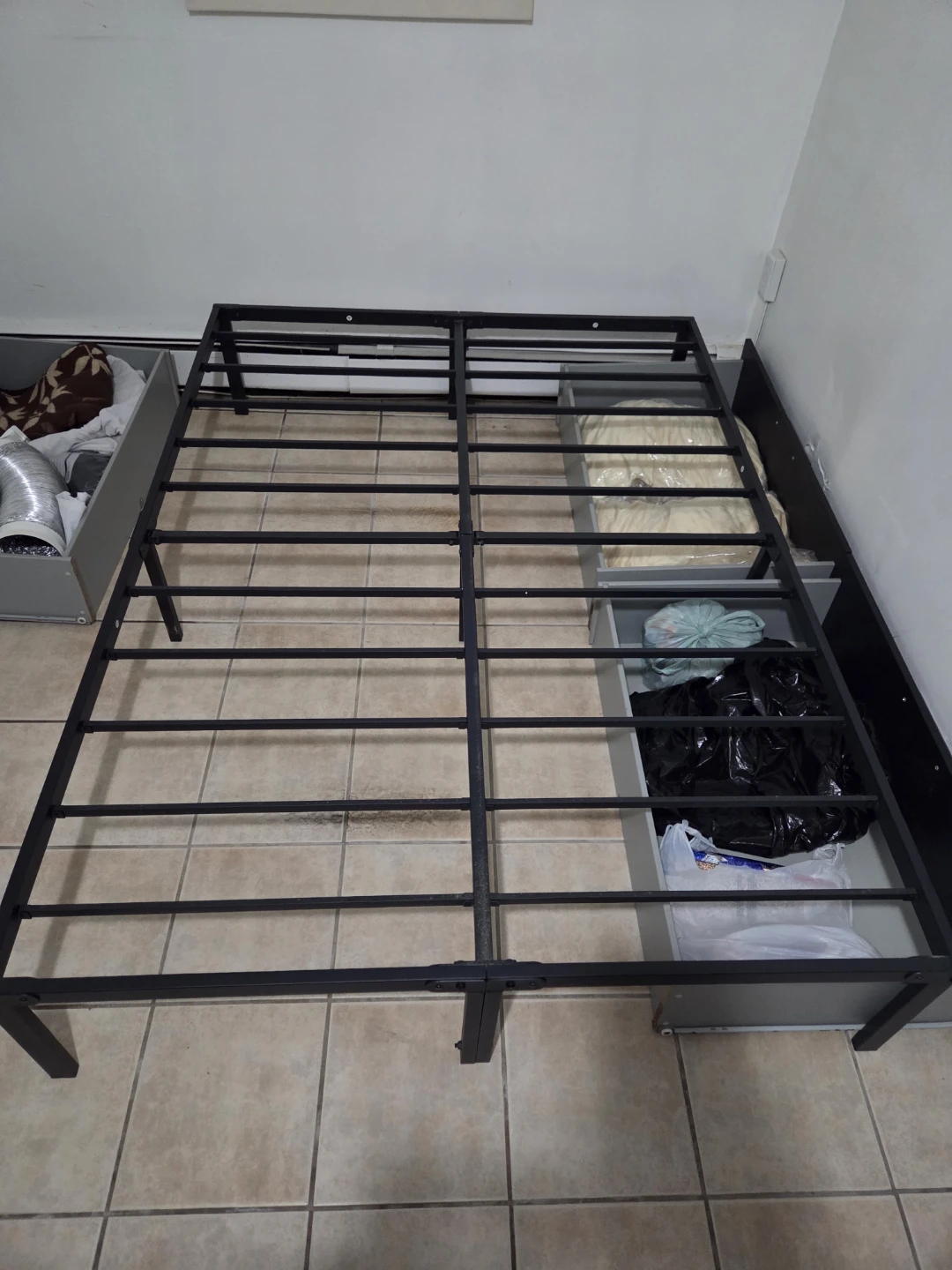 Black Metal Bed Frame - photo 3