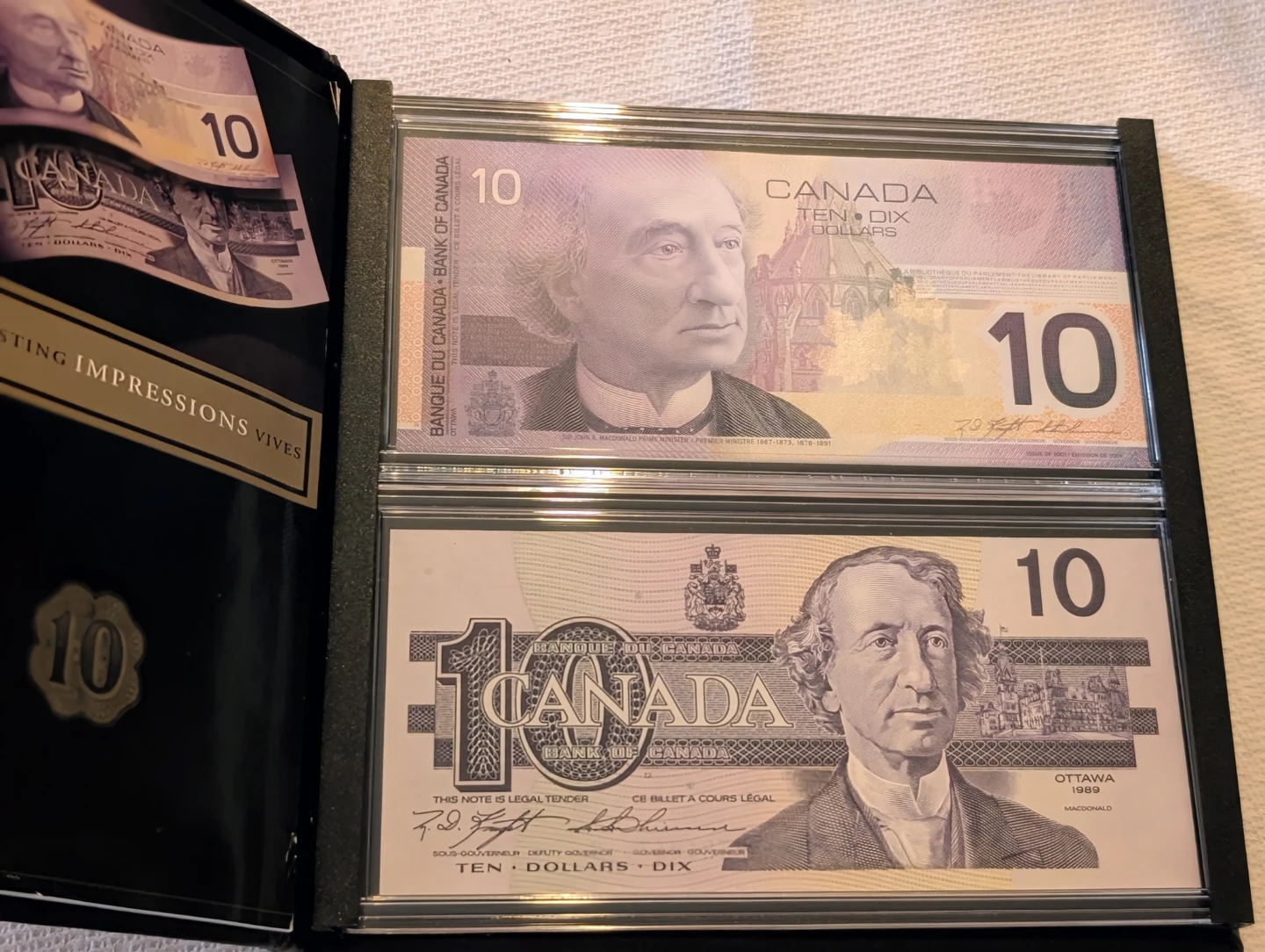 Bank of Canada "Lasting Impressions" 1986-2001 Dual Series Set - photo 2