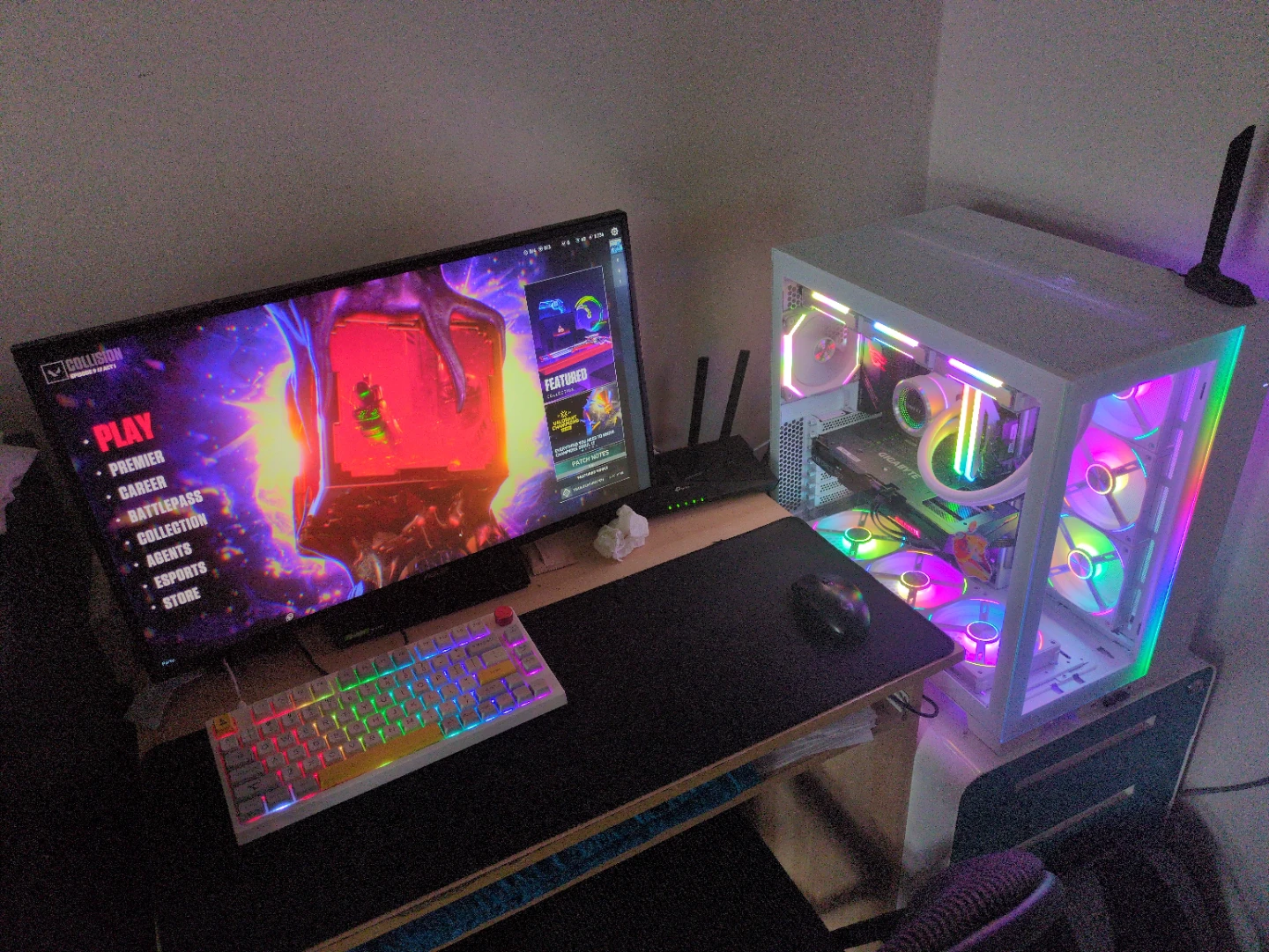 White Custom Gaming PC