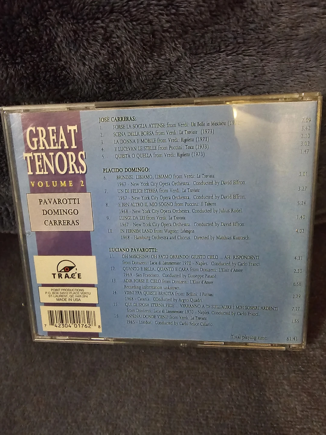 The World's Great Tenors Vol. 2 CD - photo 2