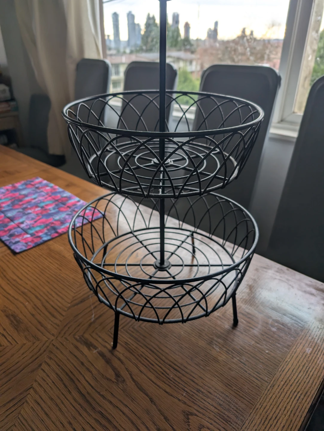 2-Tier Wire Fruit Basket