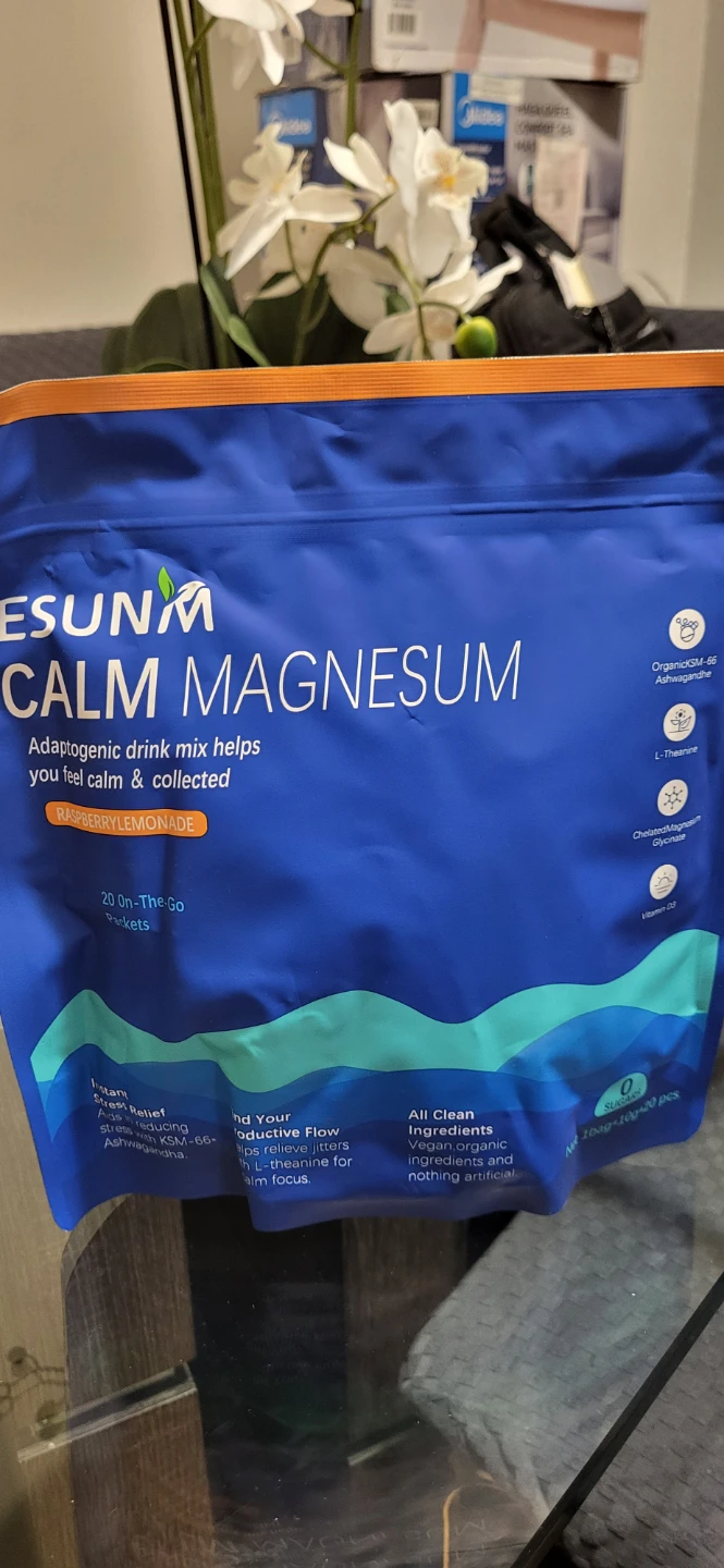 Eunom Calm Magnesium Adaptogenic Drink Mix Raspberry Lemonade - photo 2