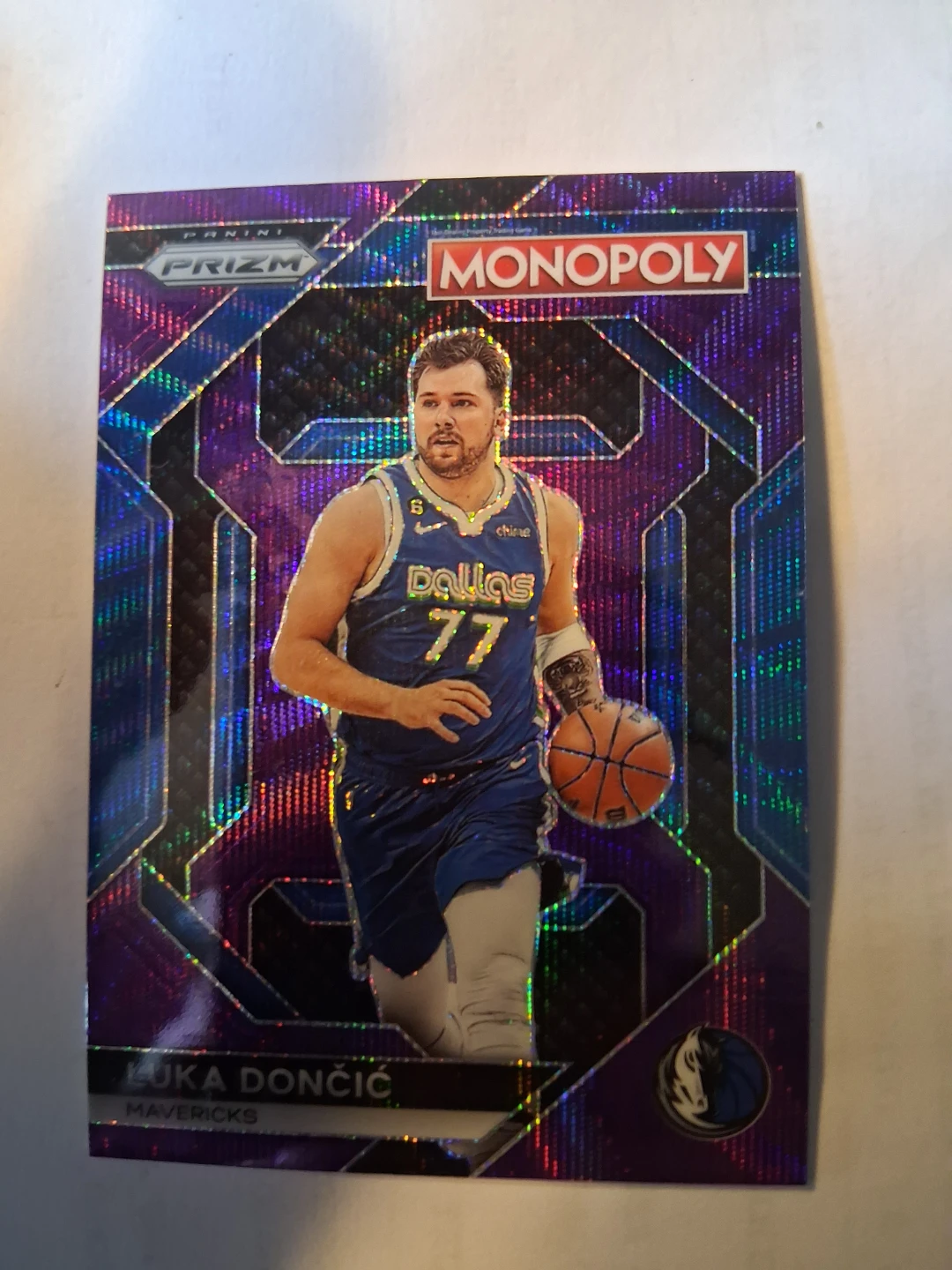 Luka Dončić 2023-24  #PS3 Panini Prizm Monopoly Basketball Card