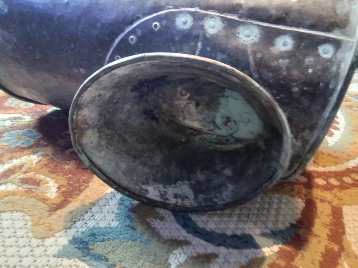 Antique Coal Scatlle / Flowers Pot 16x11" - photo 4