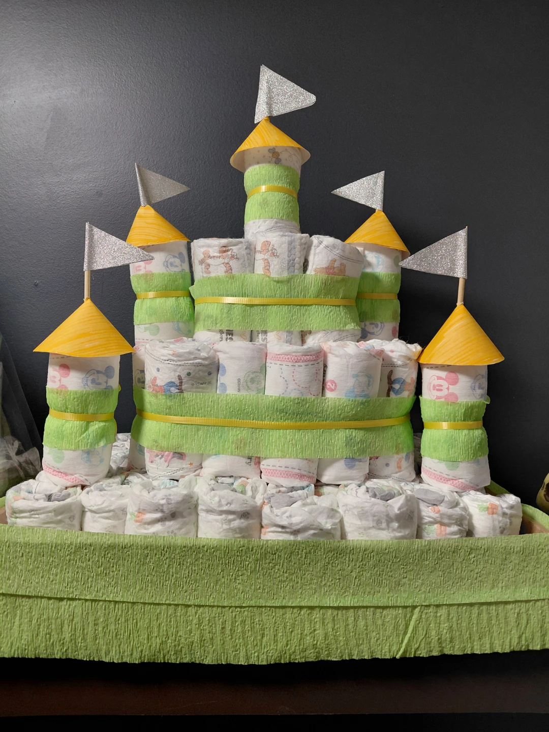 Diaper Castle Cake