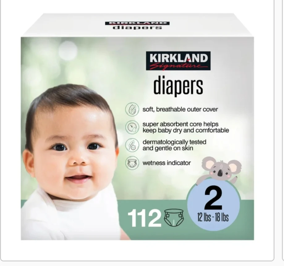 Kirkland Signature Diapers Size 2, 112 Count - photo 3