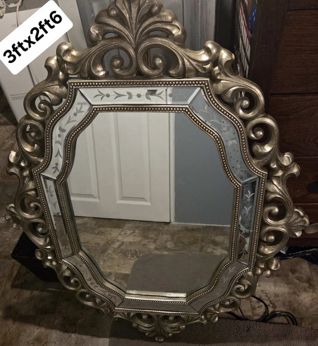 Ornate Gold Mirror 3ft x 2ft6in
