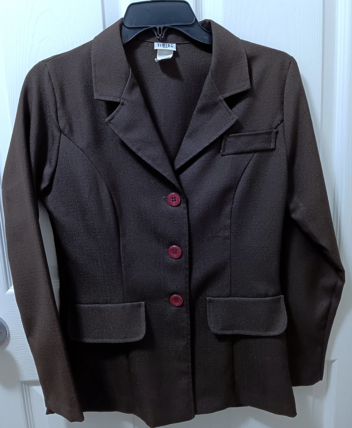 🧥Wrinkle Free Dark Brown Blazer - Size Medium🧥