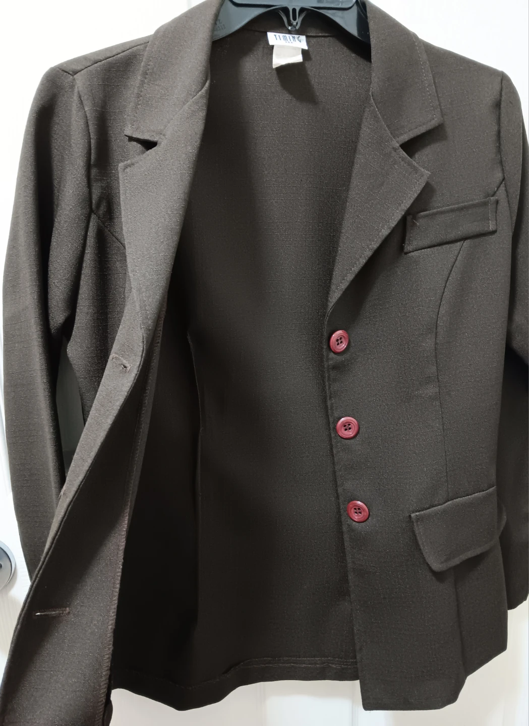 🧥Wrinkle Free Dark Brown Blazer - Size Medium🧥 - photo 3
