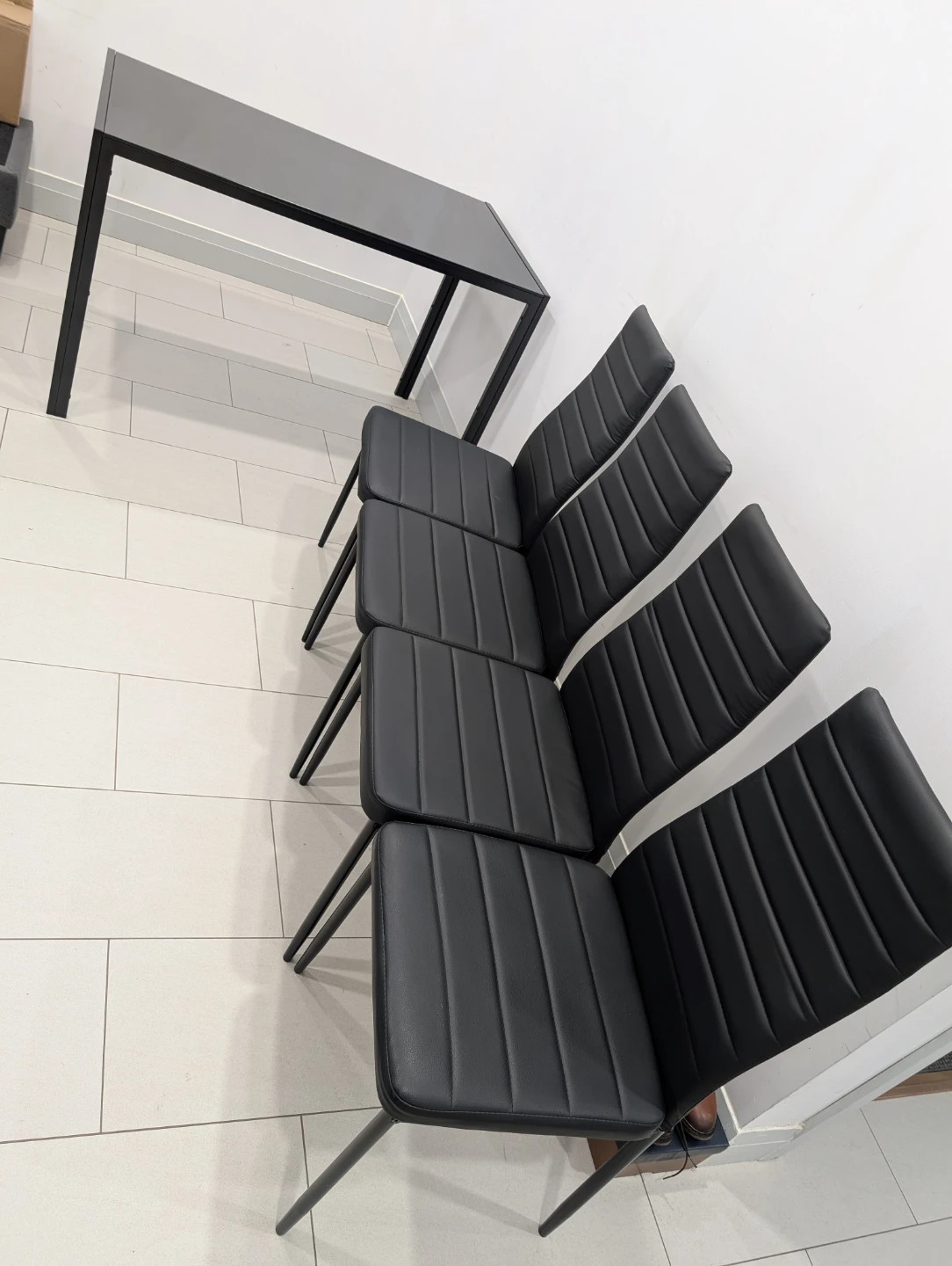 Set of 4 Black Dining Chairs - photo 2