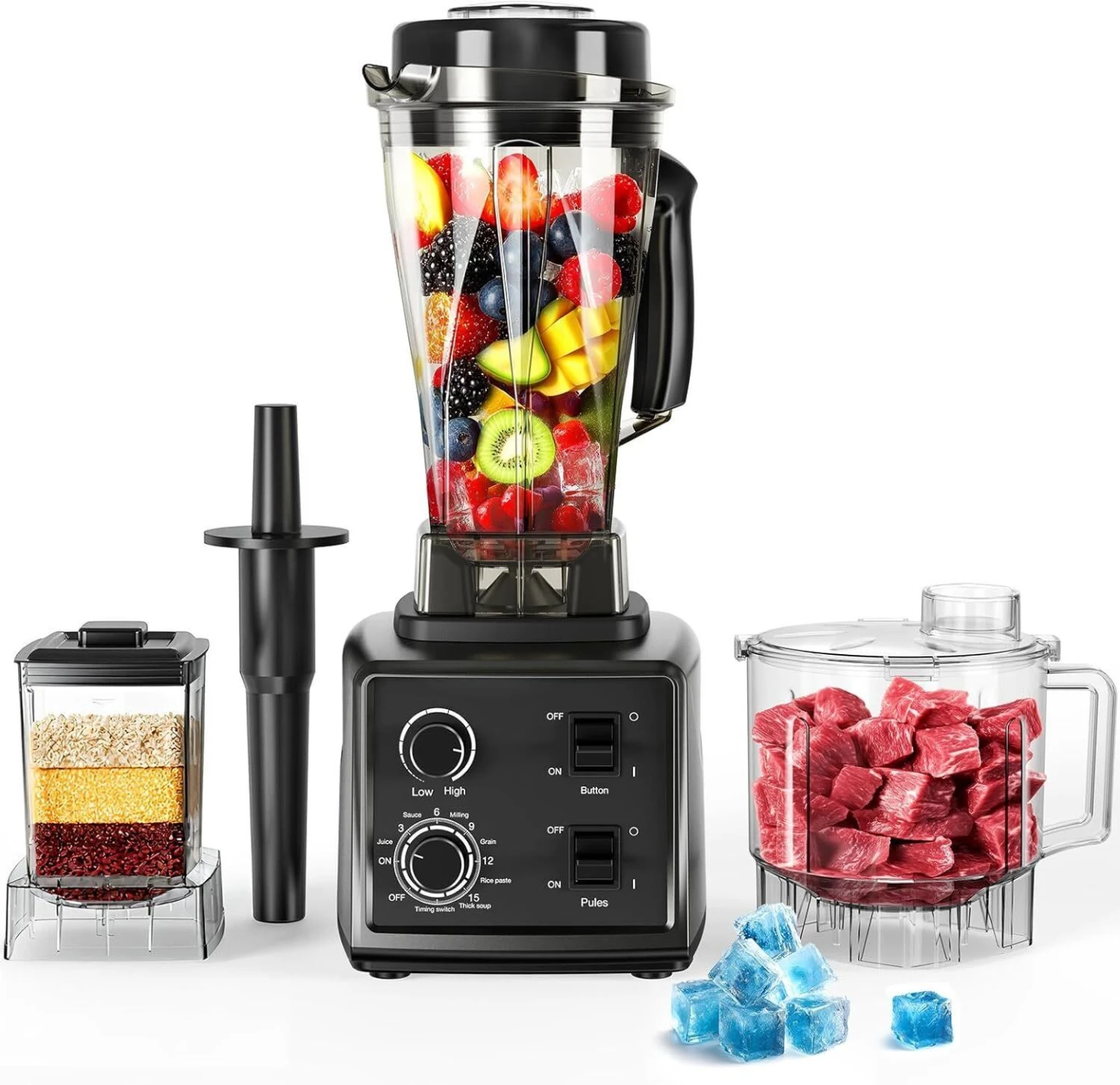 High Speed Blender 3-in-1 Combo – Like New, Full Set