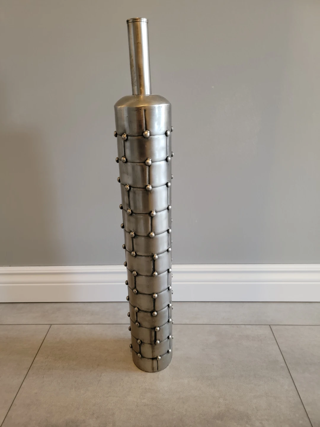 Tall Metal Decorative Vase