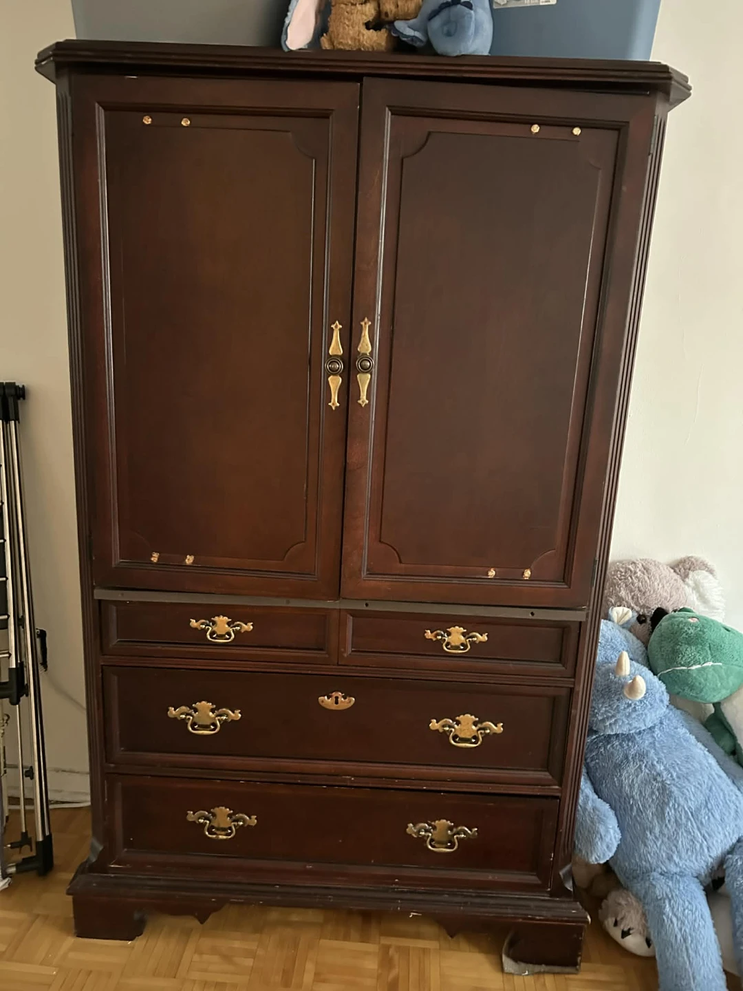Wooden Armoire with Drawers - photo 5