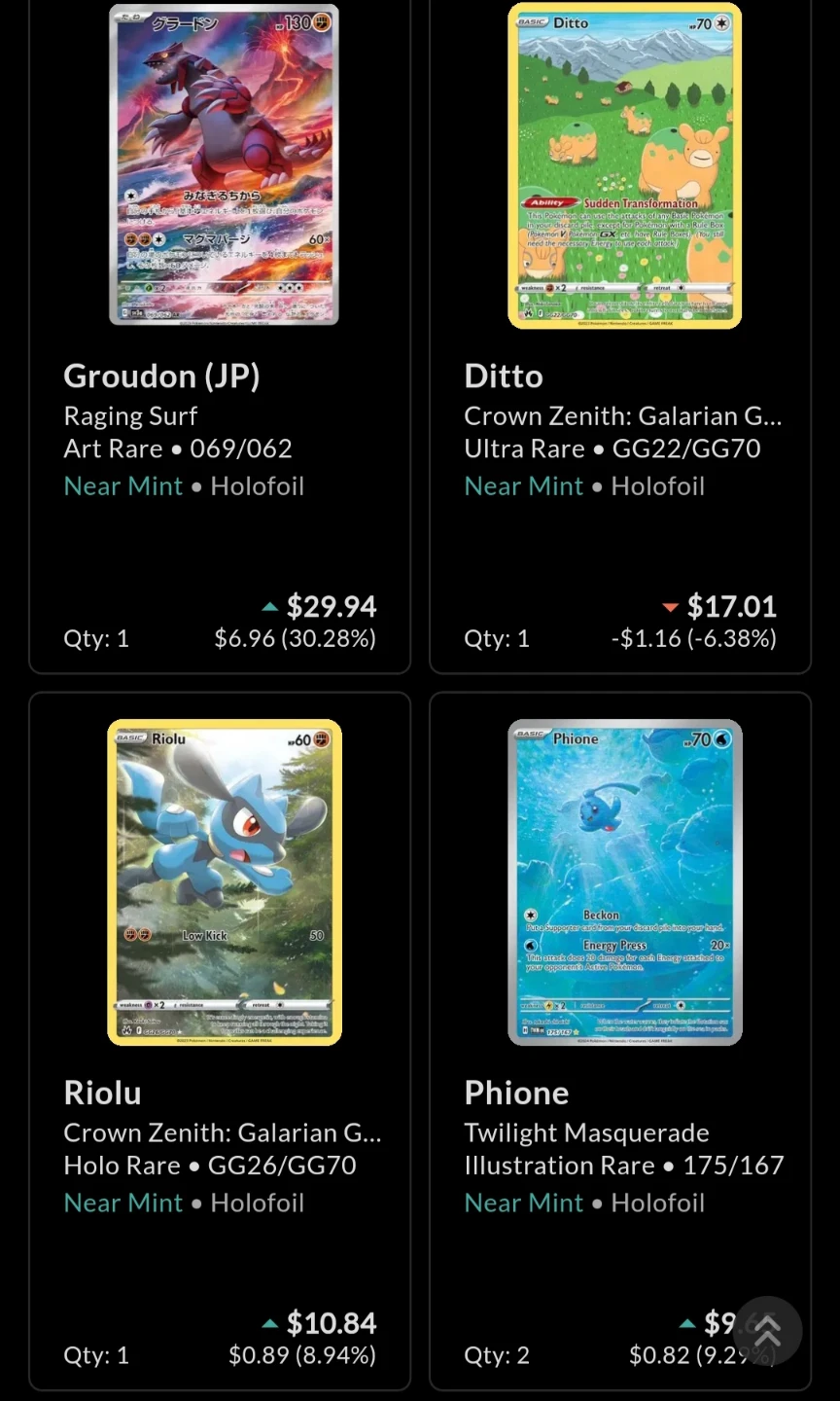 Groudon (JP) Raging Surf Holofoil Pokemon Card