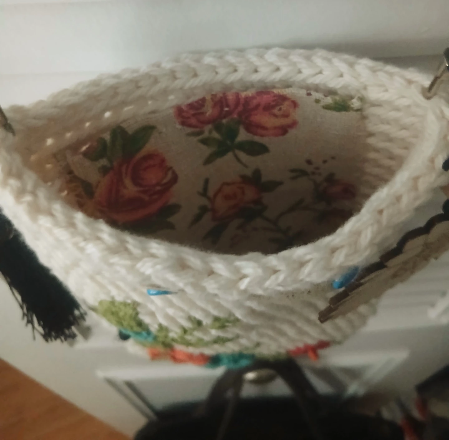 Crochet cell phone bag with inside pocket - photo 3